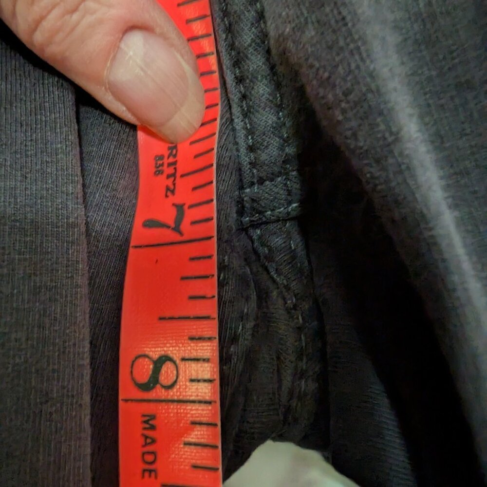 Black Low Rise Skinny Jeans, Size 40 Stretch - Picture 9 of 13